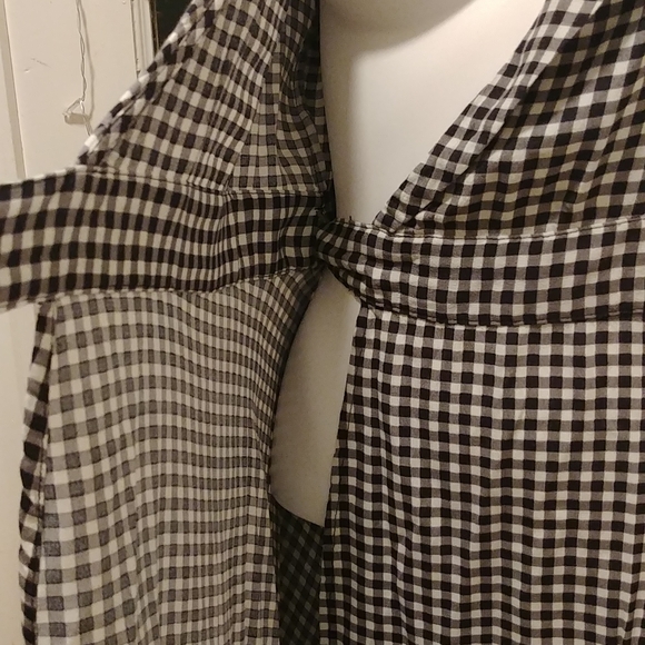 Ganni Gingham Crepe Wrap Dress - Picture 7 of 10